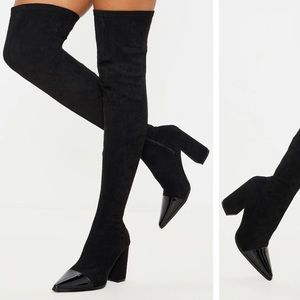 Black Thigh High Boots